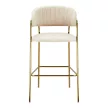 Design bárszék, bézs Velvet szövet/gold króm arany, DASMIN TYP 2