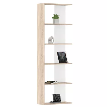 Polcállvány, sonoma tölgy/fehér, AGATIO