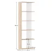 Polcállvány, sonoma tölgy/fehér, AGATIO