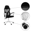 Irodai/gamer szék, fekete/fehér, YOKO