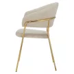 Design étkezőszék, bézs Velvet szövet/gold króm arany, DASMIN NEW TYP 1