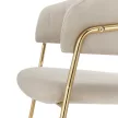 Design étkezőszék, bézs Velvet szövet/gold króm arany, DASMIN NEW TYP 1