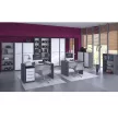 Fiókos elem zárral, grafit/fehér, RIOMA NEW TYP 30