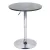 Bárasztal, magasság állítással, króm/ fekete, átmérő 60 cm, BRANY 2 NEW