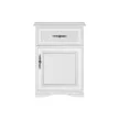 Komód, alpesi fehér, KENTAK KOM1D1SL/P