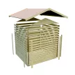 fából készült kerti ház KARIBU TALKAU 3 (83334) terragrau LG1773