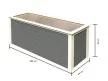magaságyás KARIBU HOCHBEET 282 (91550) terragrau LG1999