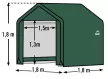 tartalék vitorla - ponyva pavilon 1,8x1,8 m (70417EU) LG2053