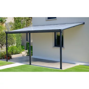   alumínium pergola LANITPLAST WALL 43 antracit + bronz PC LG2122