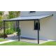 alumínium pergola LANITPLAST WALL 43 antracit + opal PC LG2124
