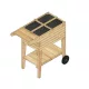 magaságyás LANITPLAST STILT1 (S7290) LG2384