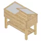 melegágy LANITPLAST NATUR 120/60 (S7274) LG2385