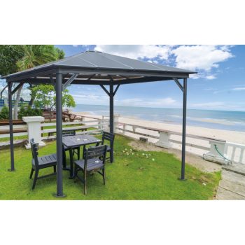 kerti pavilon LANITPLAST 33 antracit + bronz PC LG2454