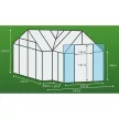 üvegház VITAVIA SIRIUS PC 6 mm ezüst színű LG248