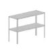 acél állvány LANITPLAST 115x40 cm 2 db polccal ezüst GSD2 LG2640