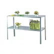 acél állvány LANITPLAST 115x40 cm 2 db polccal ezüst GSD2 LG2640