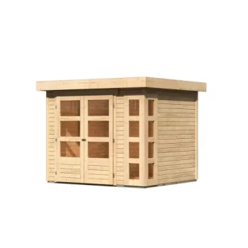   fából készült kerti ház KARIBU KERKO 3 (82926) natur LG2948