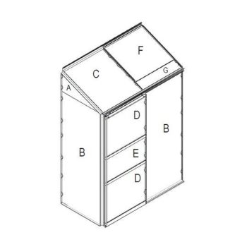 üvegház csereüvegezése VITAVIA IDA 900 PC 6 mm LG3076
