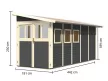 fából készült kerti ház KARIBU WANDLITZ 5 (73075) terragrau LG3094