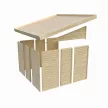 fából készült kerti ház KARIBU WANDLITZ 5 (73075) terragrau LG3094
