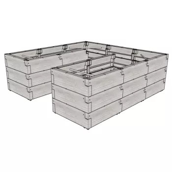 magaságyás JUWEL TIMBER ERGOLINE U DEEP LG3134