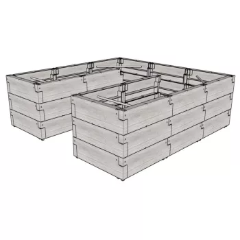 magaságyás JUWEL TIMBER ERGOLINE U DEEP LG3134