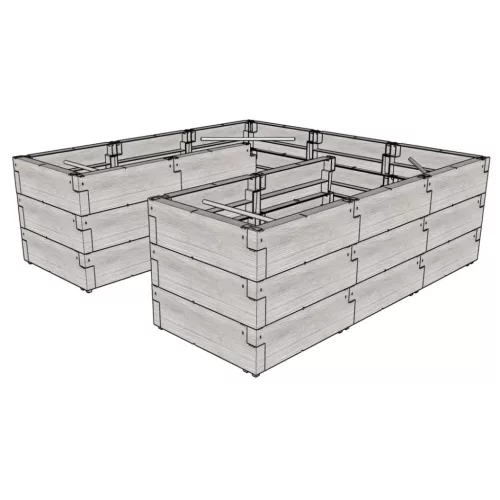 magaságyás JUWEL TIMBER ERGOLINE U DEEP LG3134