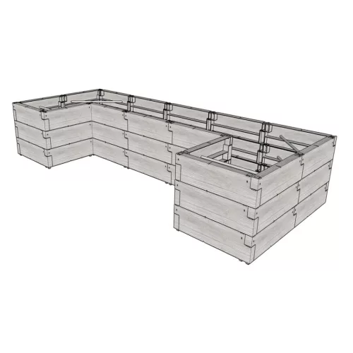 magaságyás JUWEL TIMBER ERGOLINE U LONG LG3135
