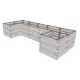 magaságyás JUWEL TIMBER ERGOLINE U LONG LG3135
