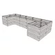 magaságyás JUWEL TIMBER ERGOLINE U LONG LG3135