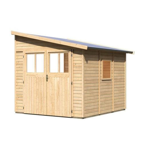 fából készült kerti ház KARIBU BOMLITZ 3 (68862) natur LG3137