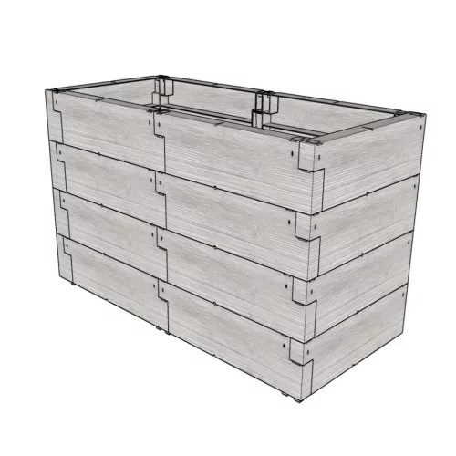 magaságyás JUWEL TIMBER 4ER-SET LG3177