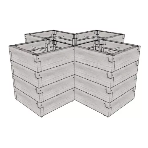 magaságyás JUWEL TIMBER ERGOLINE CROSS LG3249