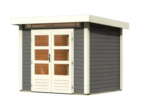 fából készült kerti ház KARIBU KANDERN 2 (9226) terragrau LG3533