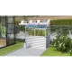 emelt ágyás üvegházzal VITAVIA GAIA JUMBO üveg 3 mm ezüst LG3738