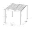 alumínium pergola LANITPLAST BIOCLIMATIC 33 BASIC LG4292