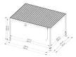 bioklimatikus pergola LANITPLAST ALUGARDEN 4x3 m LG5063