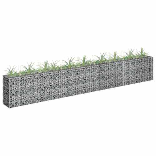 Horganyzott acél gabion magaságyás 360 x 30 x 60 cm