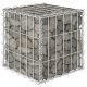 kocka alakú acélhuzal gabion magaságyás 30 x 30 x 30 cm