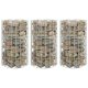 3 db kör alakú horganyzott acél gabion magaságyás Ø30 x 50 cm