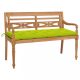 tömör tíkfa Batavia pad élénkzöld párnával 150 cm