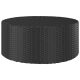 Fekete polyrattan teázóasztal 68 x 68 x 30 cm