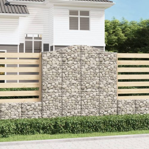 5 db íves horganyzott vas gabion kosár 200x30x200/220 cm