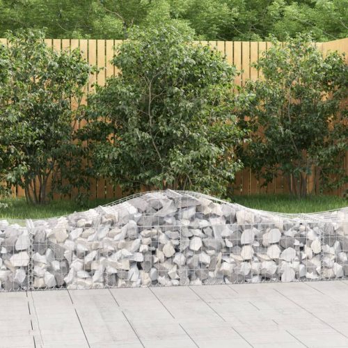 30 db íves horganyzott vas gabion kosár 200x50x40/60 cm