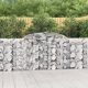 4 db íves horganyzott vas gabion kosár 300 x 30 x 100/120 cm
