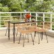 5 részes polyrattan kerti étkezőgarnitúra