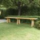 Impregnált tömör fenyőfa kerti pad 220 cm