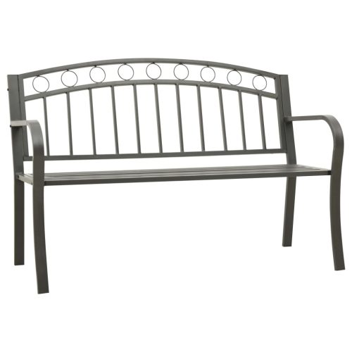 Szürke kerti pad 120 cm