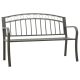 Szürke kerti pad 120 cm