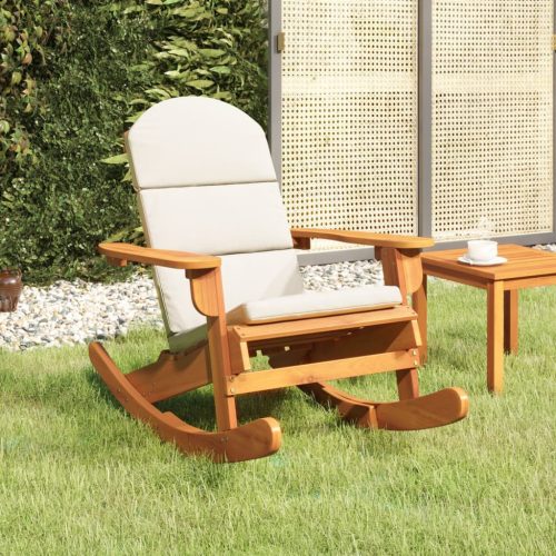 Tömör akácfa Adirondack hintaszék párnával